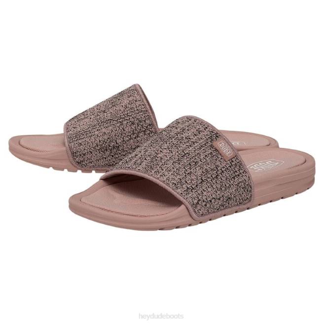 Women Rose Sand Hey Dude Chandler Knit Shoes H6P6249