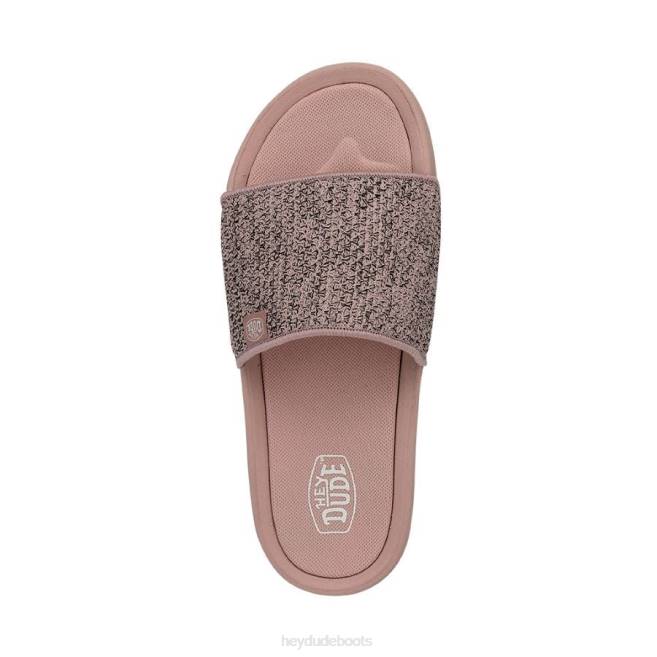 Women Rose Sand Hey Dude Chandler Knit Shoes H6P6249